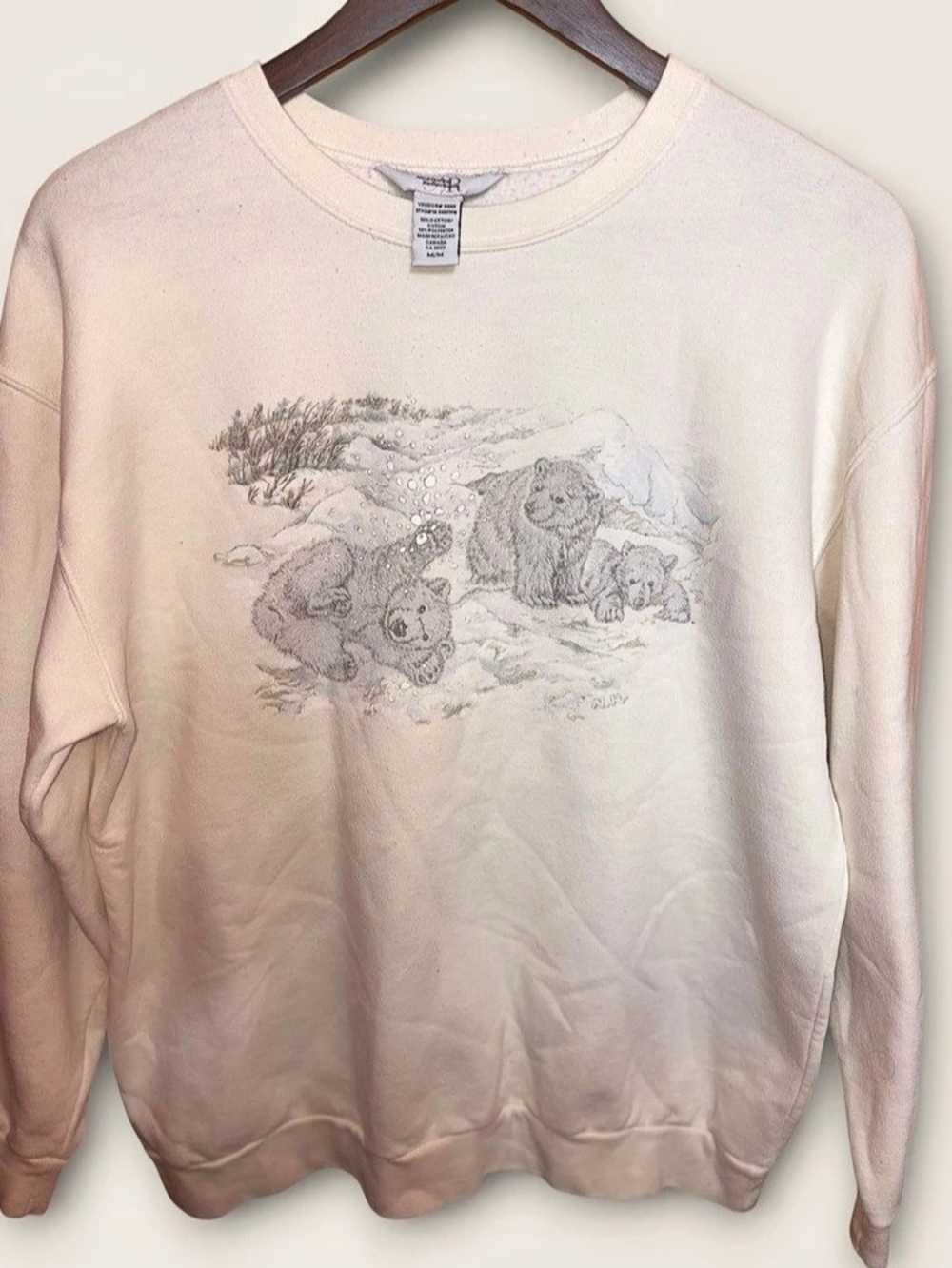 Vintage 90s Northern Reflections Polar Bear Graphic Sweatshirt